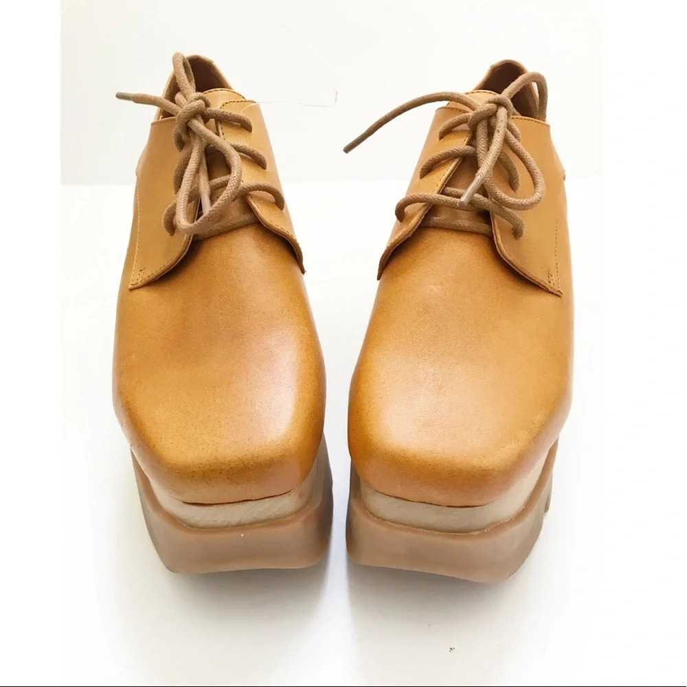 Jeffrey Campbell Tan Platform Shoes - Picture 3 of 14